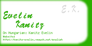 evelin kanitz business card